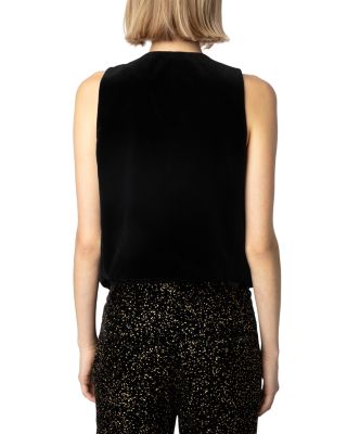 Emaux Velvet Noir Vest