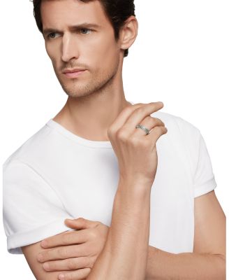 Men's Sterling Silver Chevron Ring