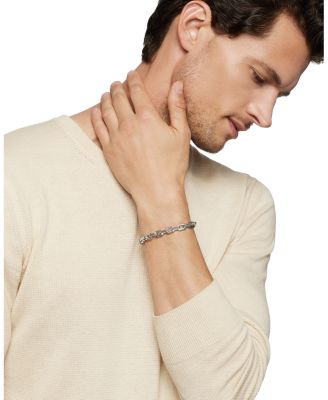 Men's Streamline&reg; Heirloom Chain Link Bracelet in Sterling Silver, 7.5mm