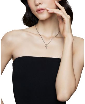 Cable Classics Cross Necklace with Diamond