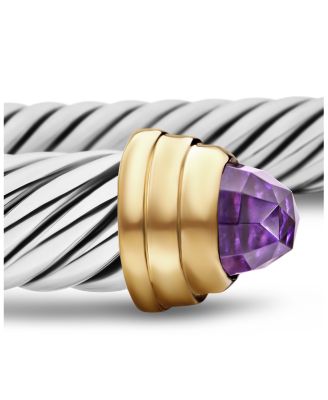 Cable Classics&reg; Bracelet with Amethyst and Gold, 5mm