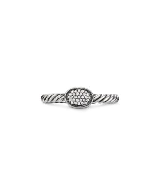 David Yurman - Petite Pav&eacute; Oval Ring with Diamonds
