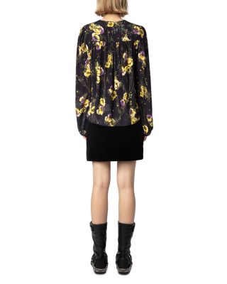 Turin Crepe Yoko Strass Noir Button Up Shirt