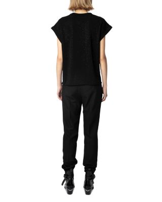 Cecilia HC AO Strass Noir Top