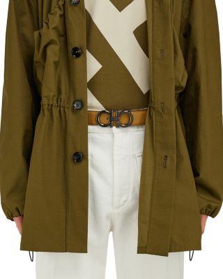 Men's Double Gancini Reversible Leather Belt 