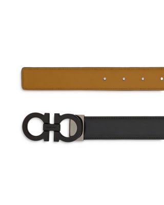 Men's Double Gancini Reversible Leather Belt