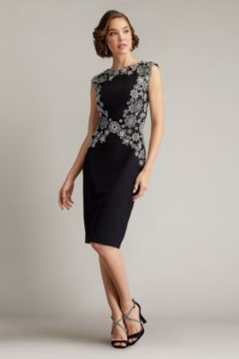cut out dress summer Envy 8 Brocade Bride Dressed Feminine floral knit midi dress Color:PINK ROMA