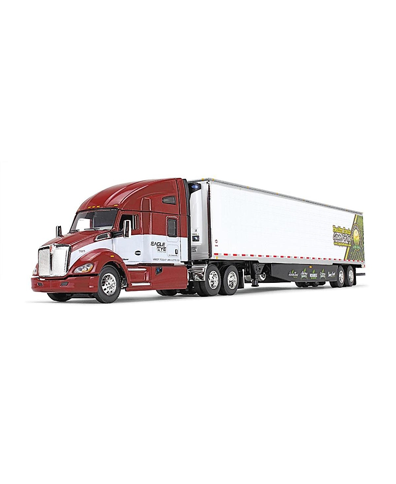First Gear Dcp 1/64 Kenworth 78 High-roof Sleeper W/ 53' Utility Trailer, Eagle Eye Produce 14 - Ages 5-7