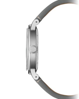 Millesime Automatic Small Seconds Leather Strap Watch, 39.5mm