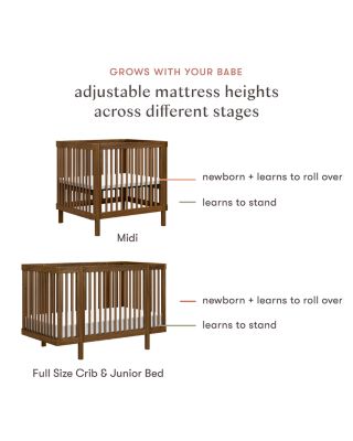Pogo 8 in 1 Convertible Crib with All Stages Conversion Kits