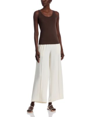 Stretch Silk Jersey Scoop Neck Tank