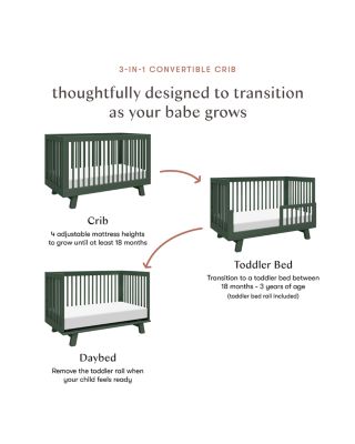 Hudson 3-in-1 Convertible Crib