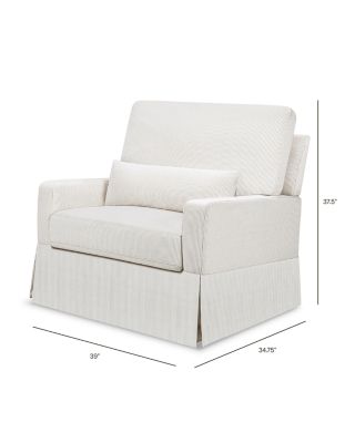 Crawford Pillowback Chair and a Half Comfort Swivel Glider