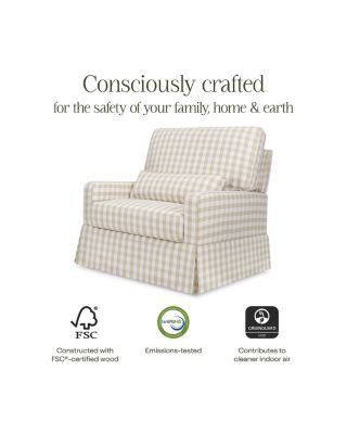 Crawford Pillowback Chair and a Half Comfort Swivel Glider