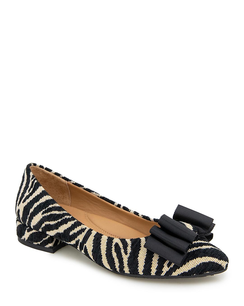 Gentle Souls By Kenneth Cole Abigail Bow Pump In Natural Zebra
