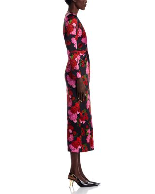 Silvanna Floral Satin Dress