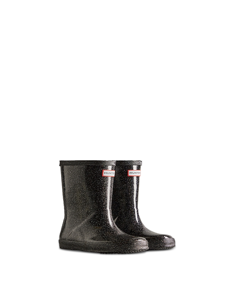 Hunter Starcloud Glitter Rain Boot In Black Multi