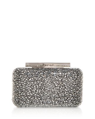 McQueen - T-Bar Embellished Box Clutch