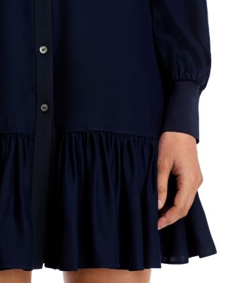 Lelaina Button Front Shift Dress