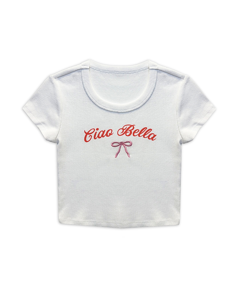 KATIEJNYC KATIEJNYC GIRLS' TWEEN CIAO BELLA BABY TEE - BIG KID