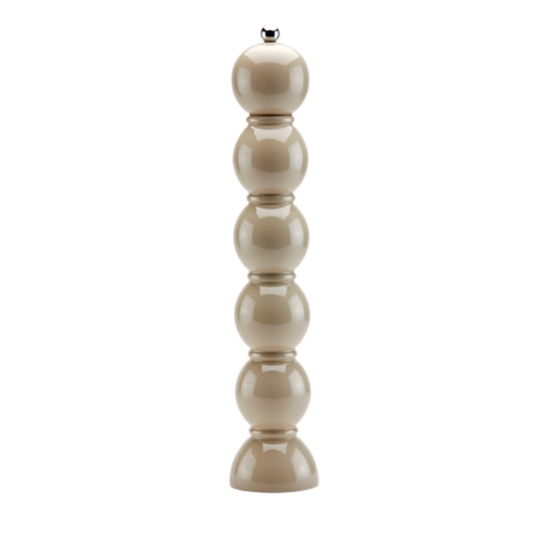 Addison Ross Eau De Nil Grande Bobbin Lacquered Salt Or Pepper Mill In Cappuccino