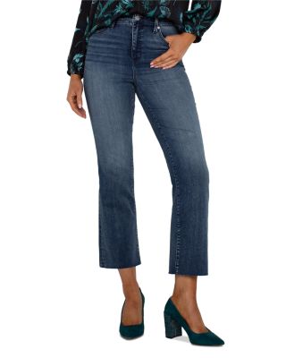 Hannah High Rise Ankle Flare Jeans in Juniper Valley
