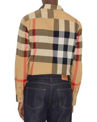 Summerton Cotton Poplin Check Slim Fit Button Down Shirt