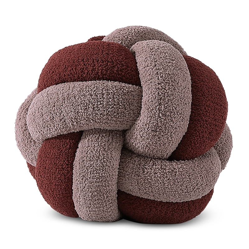 Sunday Citizen Knot Decorative Pillow In Rose - Pomegranate