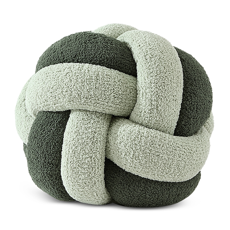 Sunday Citizen Knot Decorative Pillow In Sage - Moss