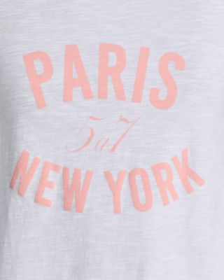 Paris New York Ringer Tee