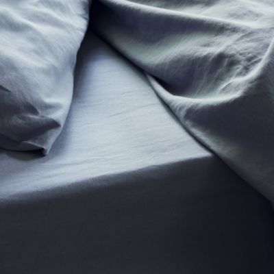 Linen Blend Fitted Sheet