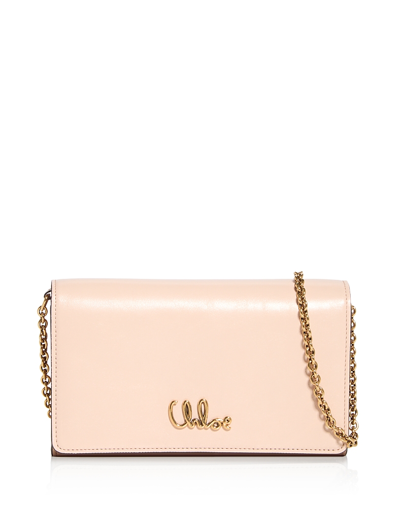Chloe Iconic Leather Flap Wallet On Chain