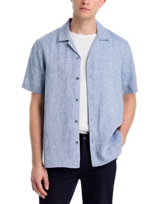 Michael Kors - Chambray Linen Camp Shirt