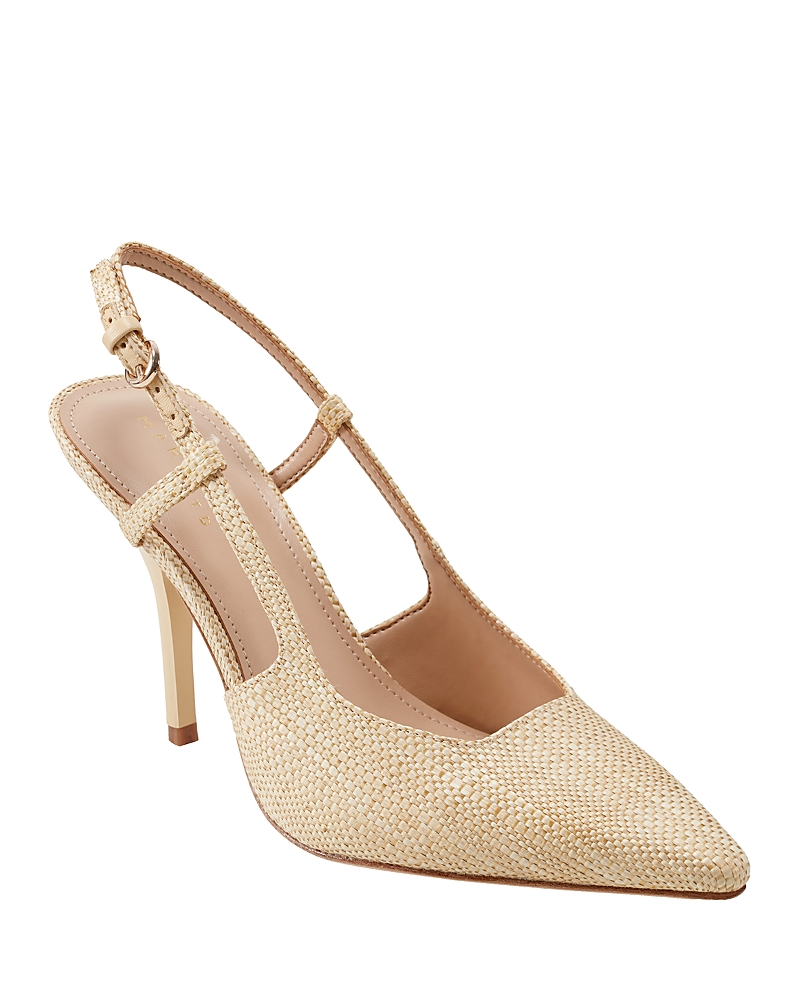 Marc Fisher Ltd Torry Slingback Pointed Toe Pump In Neutral