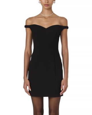 FRENCH CONNECTION - Azra Twill Sweetheart Neck Mini Dress