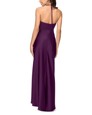 Halter Mixed Media Gown - 100% Exclusive 