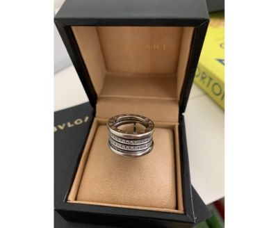 B.zero1 18k White Gold Band