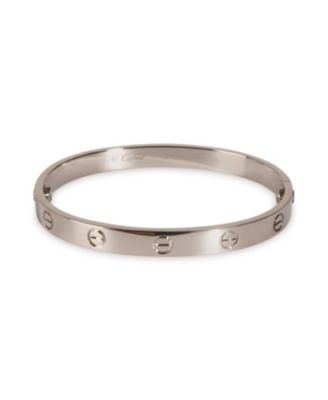 Pre-Owned Cartier Love 18k White Gold Bracelet