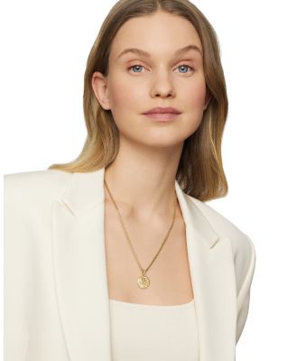 18K Yellow Gold Diamond Leo Amulet Pendant