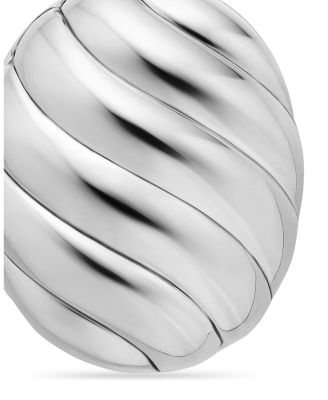 Sterling Silver Amulets Sculptured Oval Locket Amulet Pendant