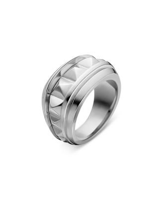 Men's Sterling Silver Pyramid Ring