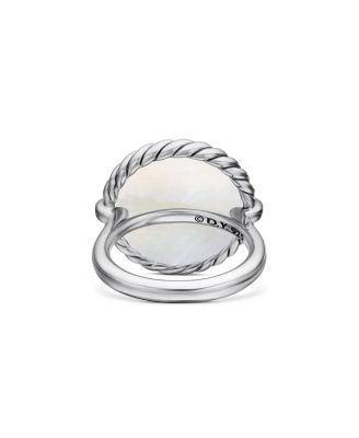  David Yurman Sterling Silver DY Elements&reg; Stone and Diamond Ring