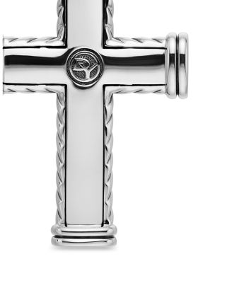Men's Chevron Cross with Black Diamonds