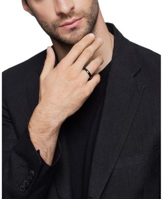 Men's Black Titanium 4mm Classic Band 