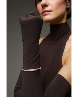 Dazzle Cubic Zirconia Bezel Flex Wrap Bracelet