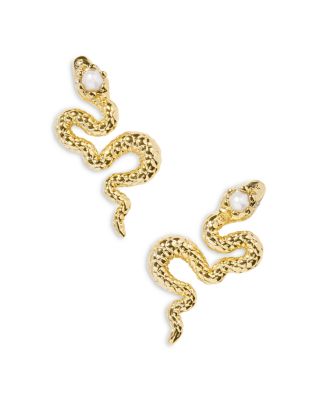 Kendra Scott - Lyle Cultured Freshwater Pearl Textured Snake Drop Earrings