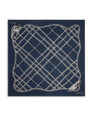 Burberry - Chain Check Silk Scarf