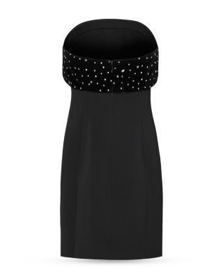 Indy Combo Velvet Crystal Embellished Mini Dress