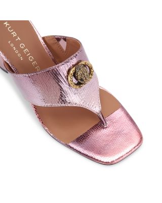 Women's Chelsea T Bar Block Heel Sandals