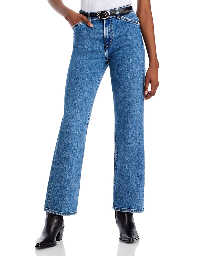 Re/done The Westley High Rise Ankle Jeans In Blue Mere In Blue Mere